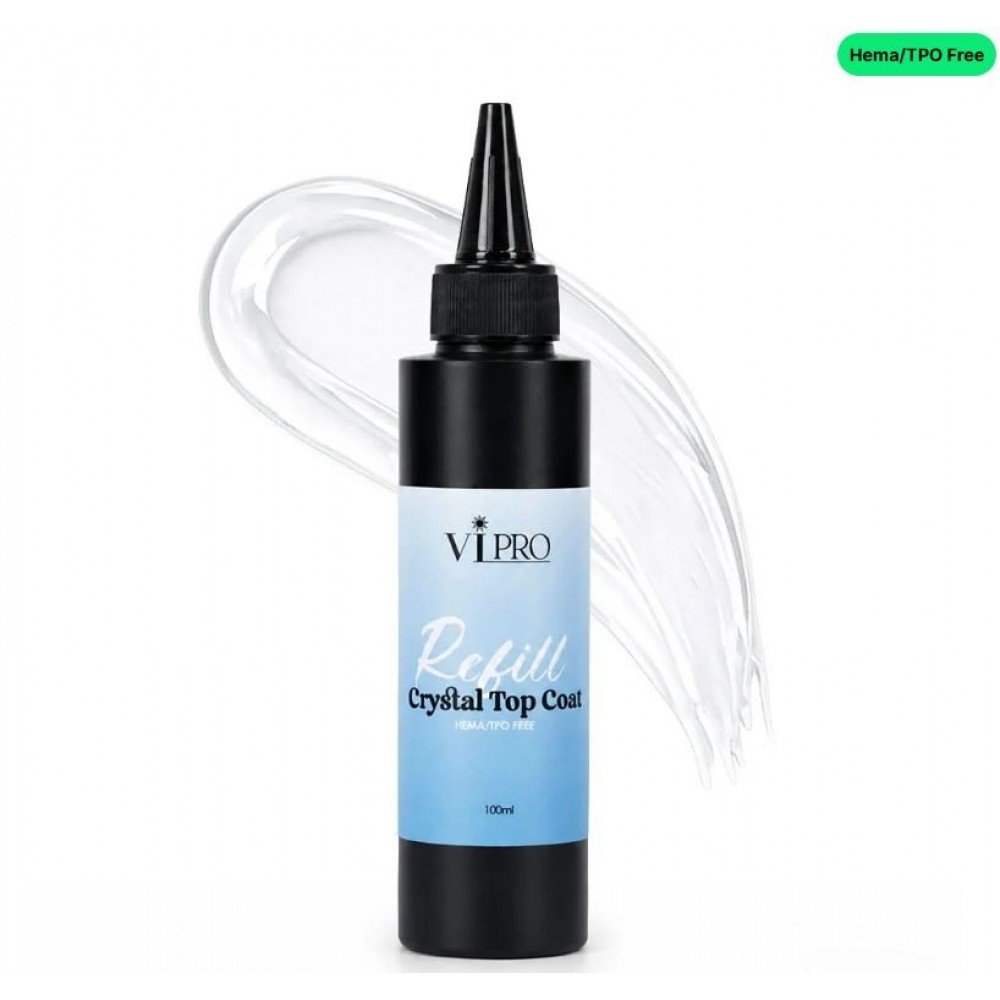 100200-100-1000x1000-1 Beauty Vi Refill Crystal Non Wipe Top Coat, 100ml - Image 1