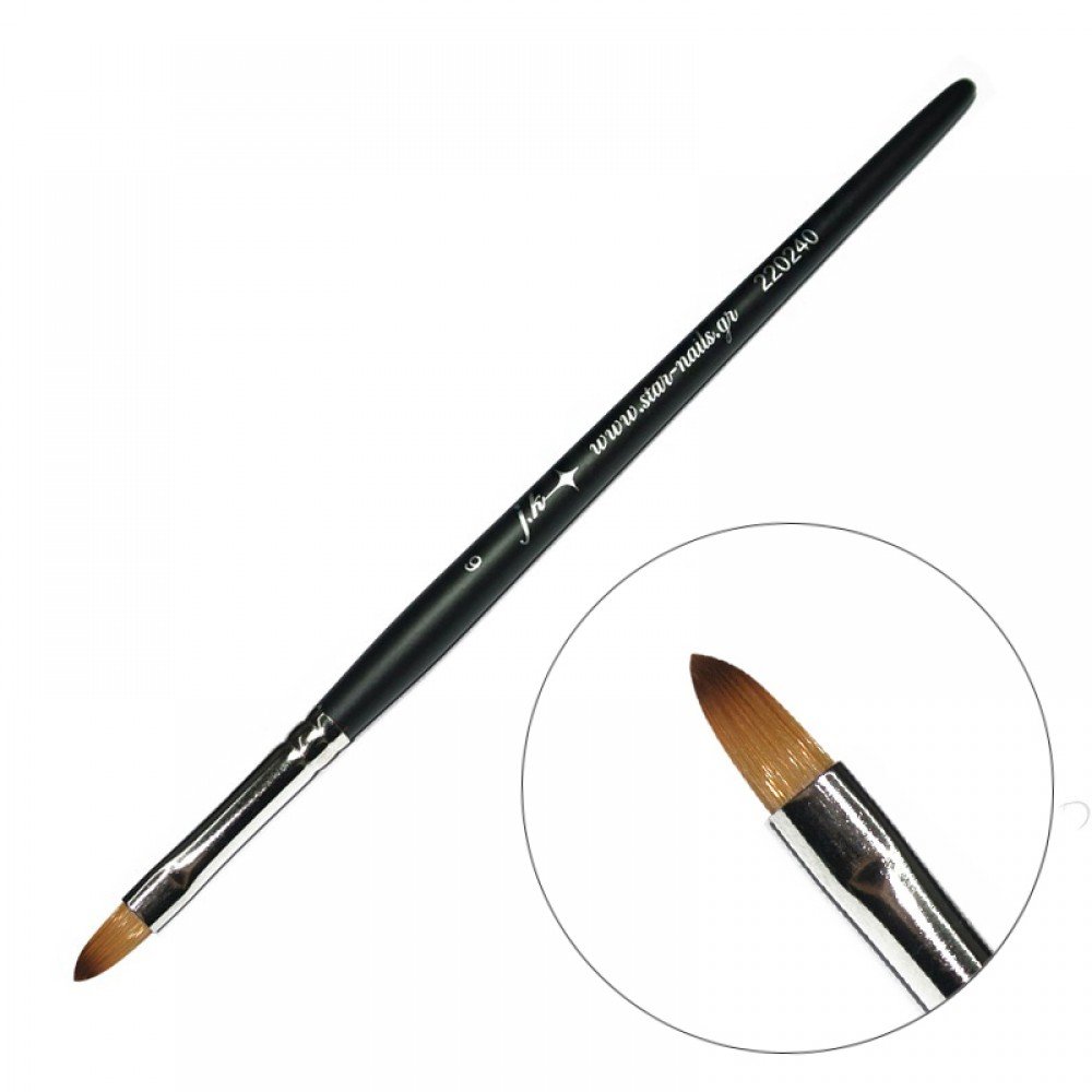 12654-1000x1000-1 J.K Oval Brush Gel - Acrygel Size 06 (220240) * - Image 1