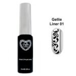 Gellie Ημιμόνιμο Βερνίκι Νυχιών Liner 01 ,10ml  ~