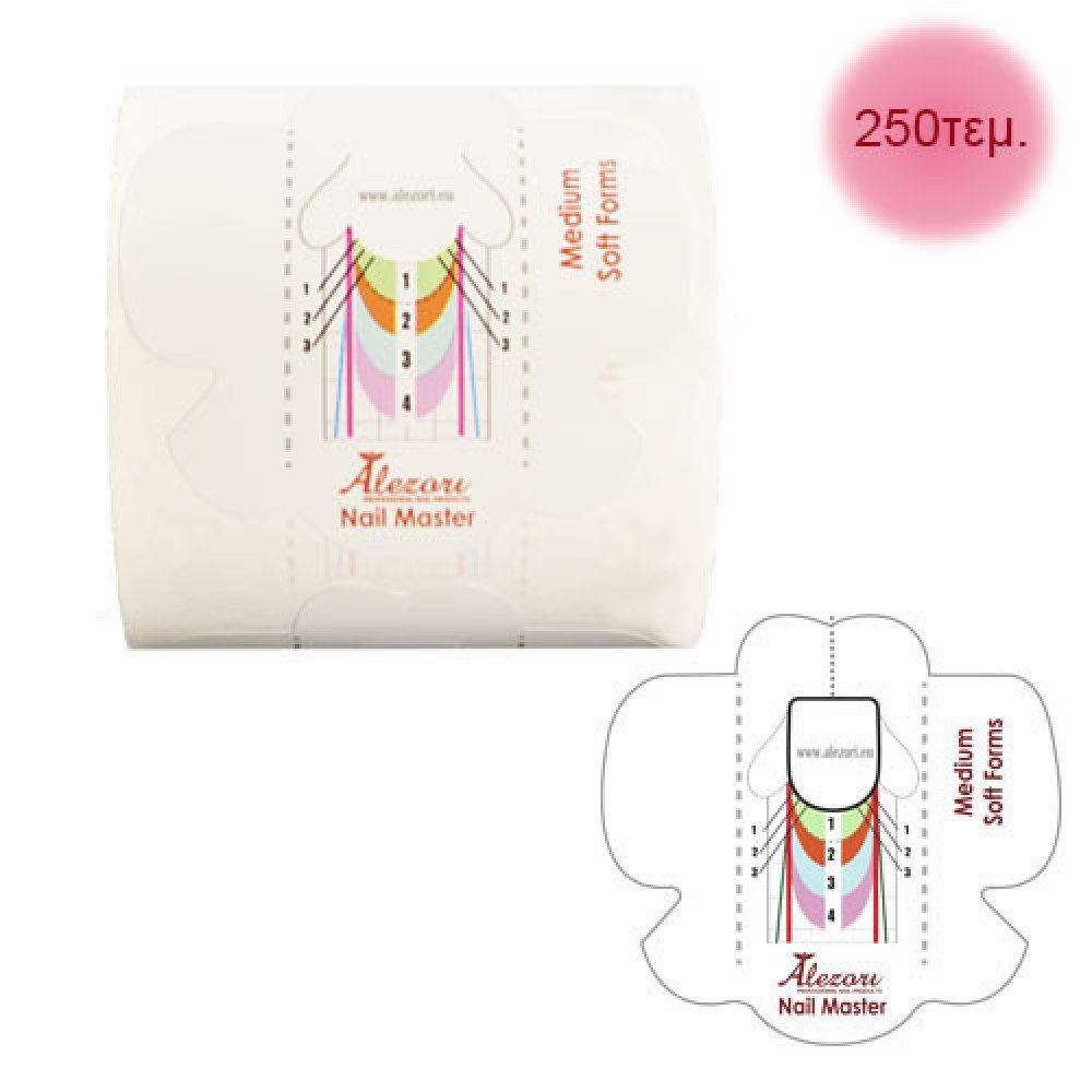 25159-1000x1000-1 Alezori Medium Soft Forms Nail Master 250τμχ - Image 1