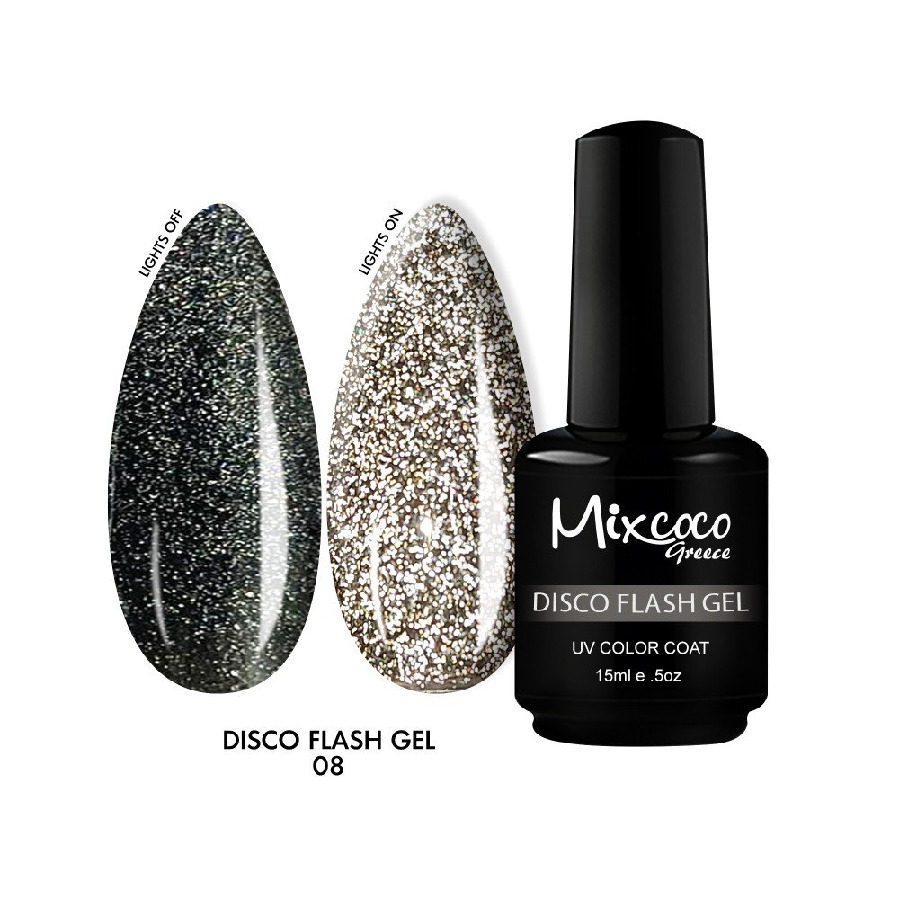 27787-1000x1000-1 Mixcoco Ημιμόνιμο Βερνίκι Νυχιών Disco Flash Gel 08 15ml - Image 1