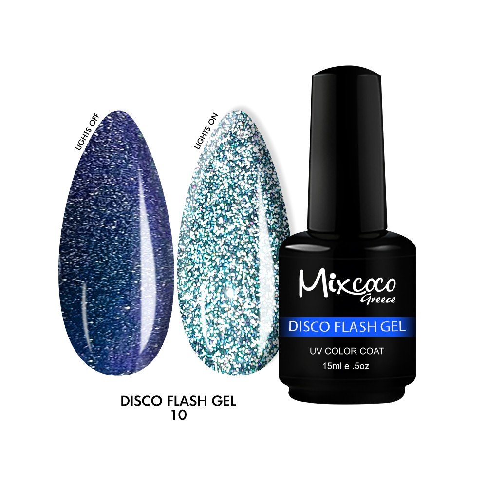 27789-1000x1000-1 Mixcoco Ημιμόνιμο Βερνίκι Νυχιών Disco Flash Gel 10 15ml - Image 1