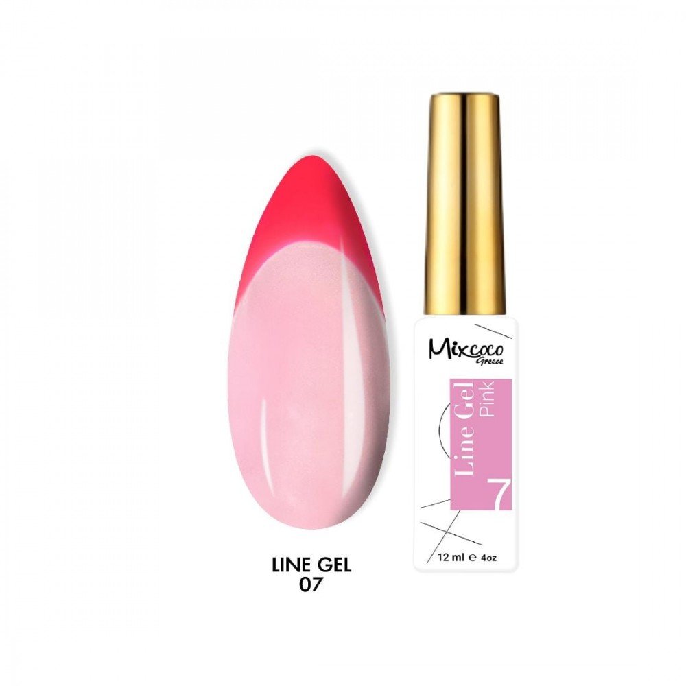 27850-1000x1000-1 Mixcoco Ημιμόνιμο Βερνίκι Νυχιών Line Gel 07 Pink 12ml - Image 1
