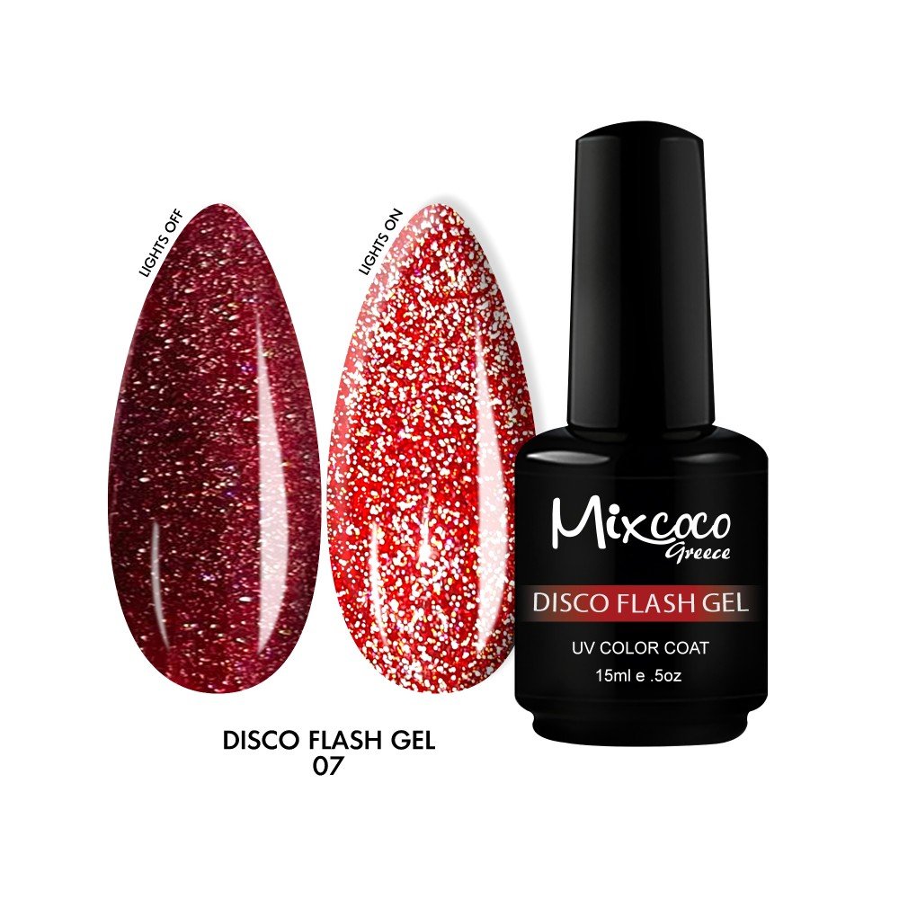 27856-1000x1000-1 Mixcoco Ημιμόνιμο Βερνίκι Νυχιών Disco Flash Gel 07 15ml - Image 1
