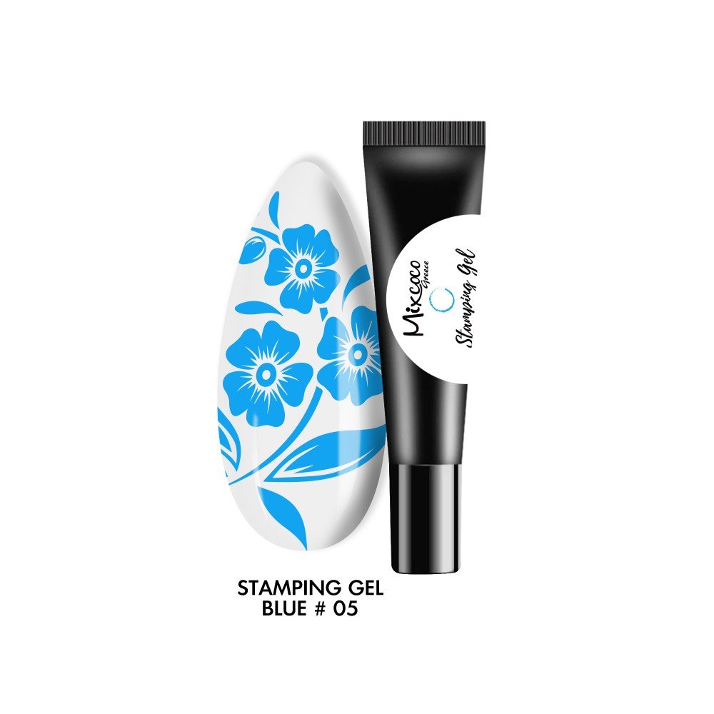27893-1000x1000-1 Mixcoco Stamping Gel 05 Blue 8ml - Image 1