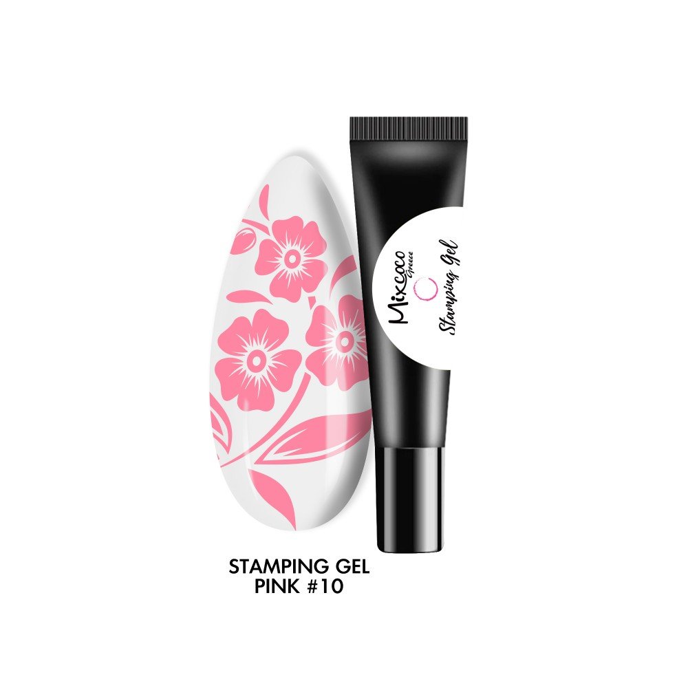 27898-1000x1000-1 Mixcoco Stamping Gel 10 Pink 8ml - Image 1
