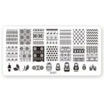Stamping Plate Mε Xριστουγεννιάτικα Σχέδια XY07