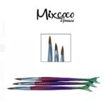 Mixcoco Σετ Πινέλων Ακρυλικού Rainbow Mermaid 3τμχ