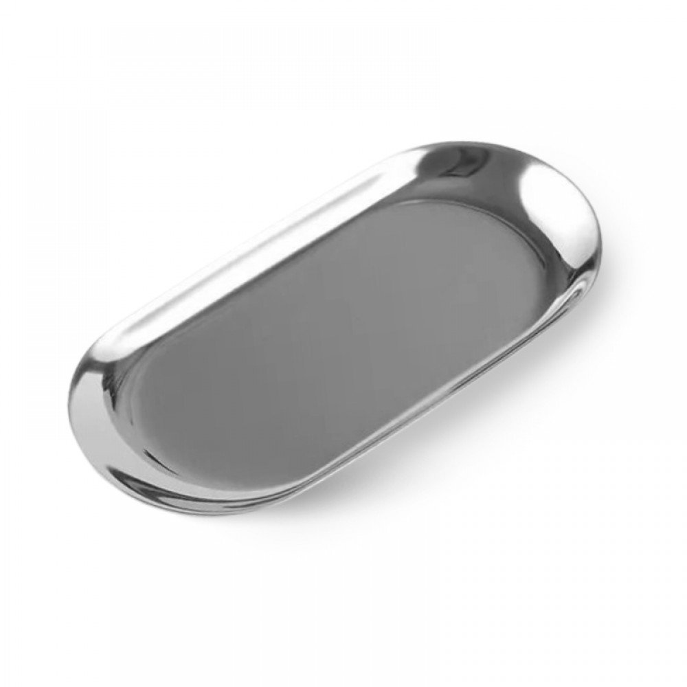 30253-1000x1000-1 J.K Μεταλλικό Πιατάκι Silver Oval Plate (290464) - Image 1