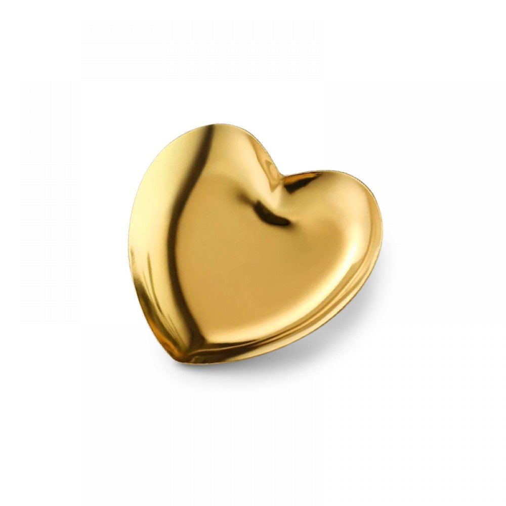 30269-1000x1000-1 J.K Μεταλλικό Πιατάκι Gold Heart Plate (290461) * - Image 1