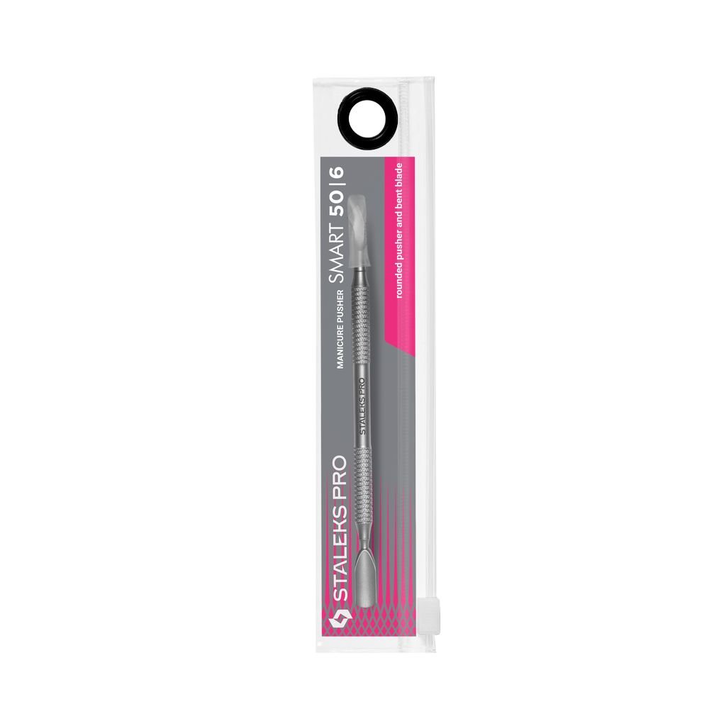 30299-1000x1000-1 Staleks Pro Manicure Pusher Smart 50 Type 6 (Rounded Pusher and Bent Blade) - Image 1