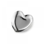 J.K Μεταλλικό Πιατάκι Silver Heart Plate (290460) *