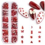 Διακοσμητικά Νυχιών Resin Rinestone Red 28g