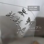 Μεταλλικά Διακοσμητικά Νυχιών Πεταλούδες - Silver Alloy Nail Art Decoration 768