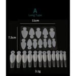 Reusable French Tip Guides (Molds) A Long Type 12Pcs