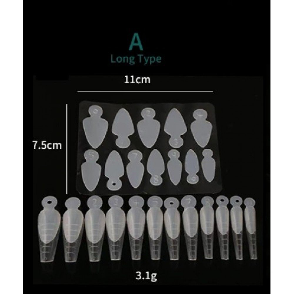 32649-1000x1000-1 Reusable French Tip Guides (Molds) A Long Type 12Pcs - Image 1