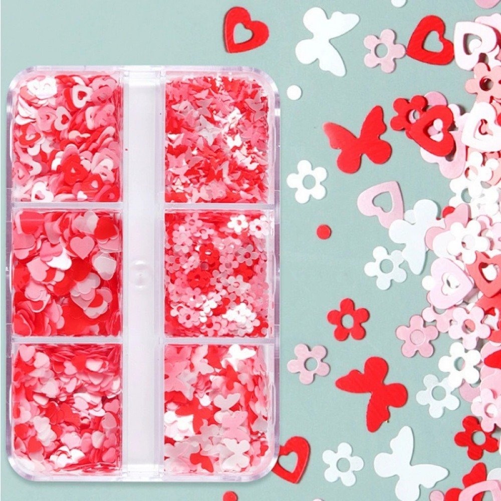 32756-1000x1000-1 Διακοσμητικά Νυχιών Box Love Sequins A - Image 1