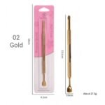 Double Ended Horseshoe Cuticle Pusher 02 Gold