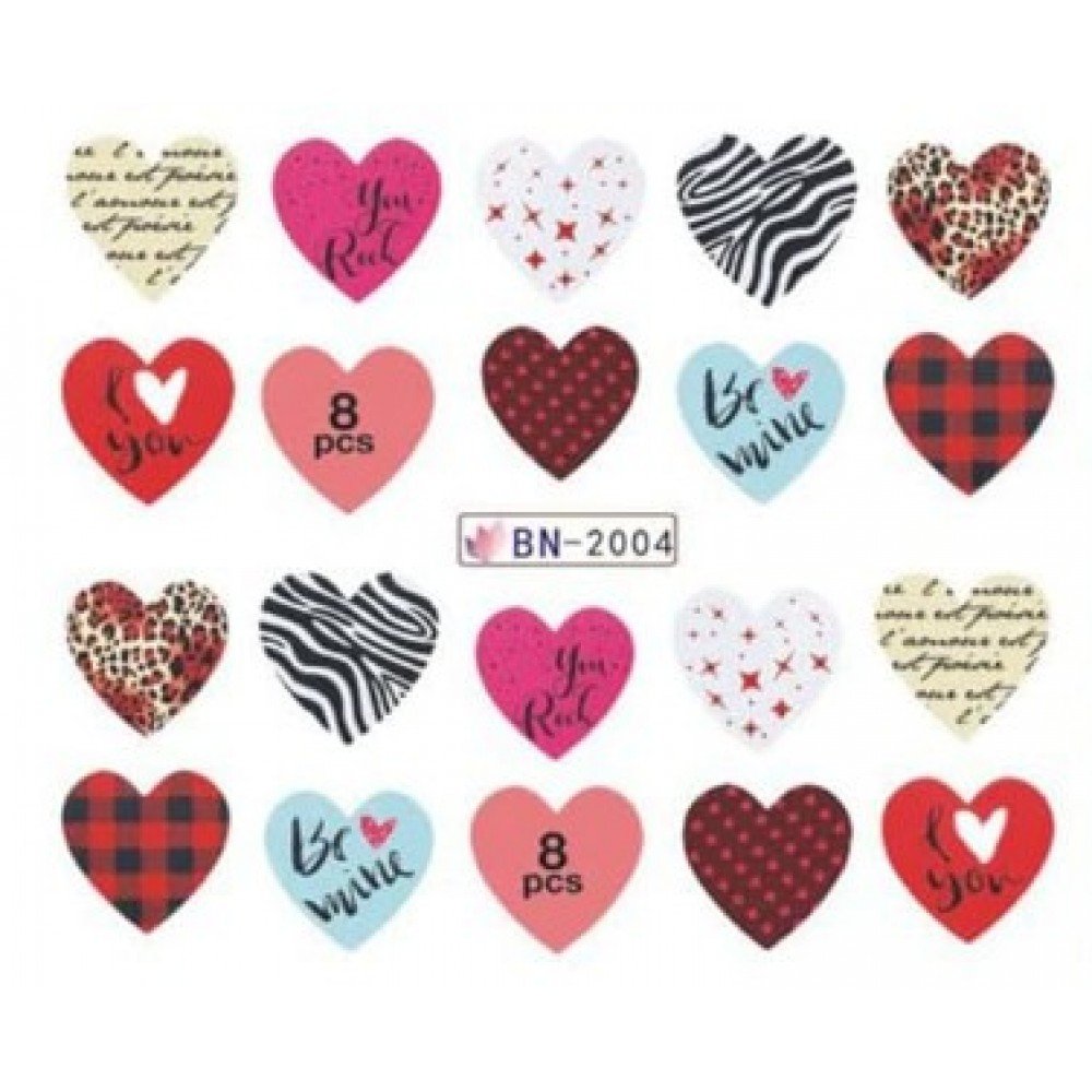 32997-1000x1000-1 Αυτοκόλλητα Νυχιών Valentine's Day BN-2004 - Image 1