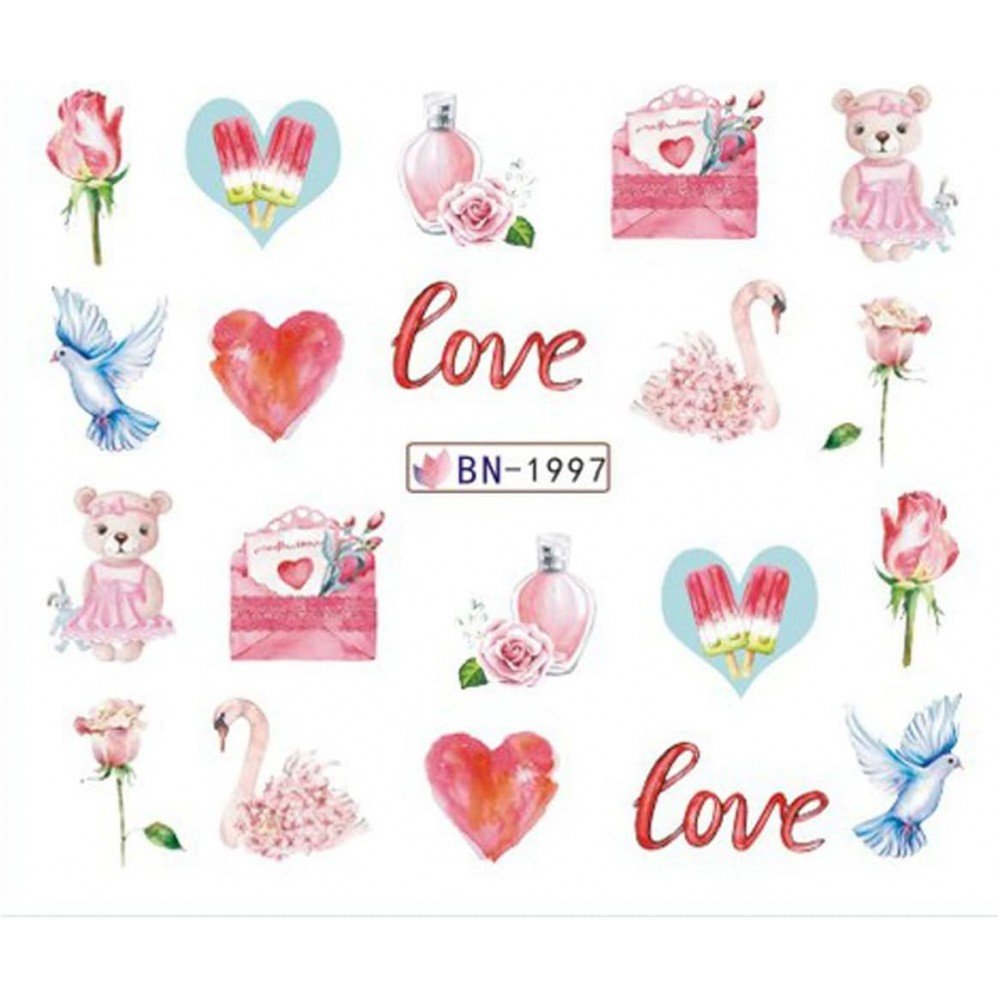 33005-1000x1000-1 Αυτοκόλλητα Νυχιών Valentine's Day BN-1997 - Image 1