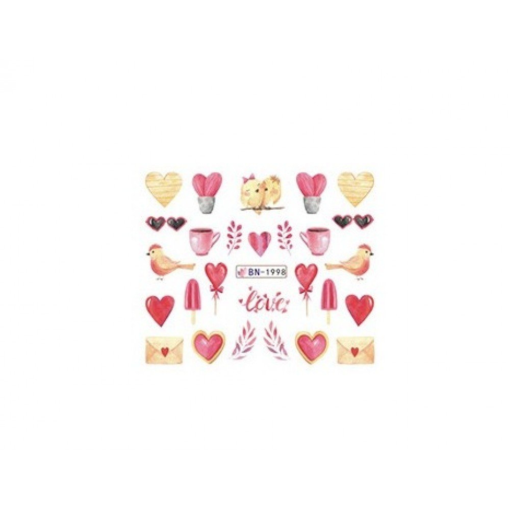 33006-1-1000x1000-1 Αυτοκόλλητα Νυχιών Valentine's Day BN-1998 - Image 1