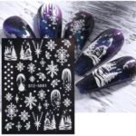 Αυτοκόλλητα Νυχιών Christmas Snowflake French STZ-5D01