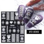 Αυτοκόλλητα Νυχιών Christmas Snowflake French STZ-5D02