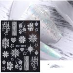 Αυτοκόλλητα Νυχιών Christmas Snowflake French STZ-5D03