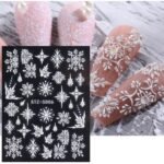 Αυτοκόλλητα Νυχιών Christmas Snowflake French STZ-5D06