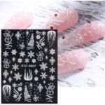 Αυτοκόλλητα Νυχιών Christmas Snowflake French STZ-5D07