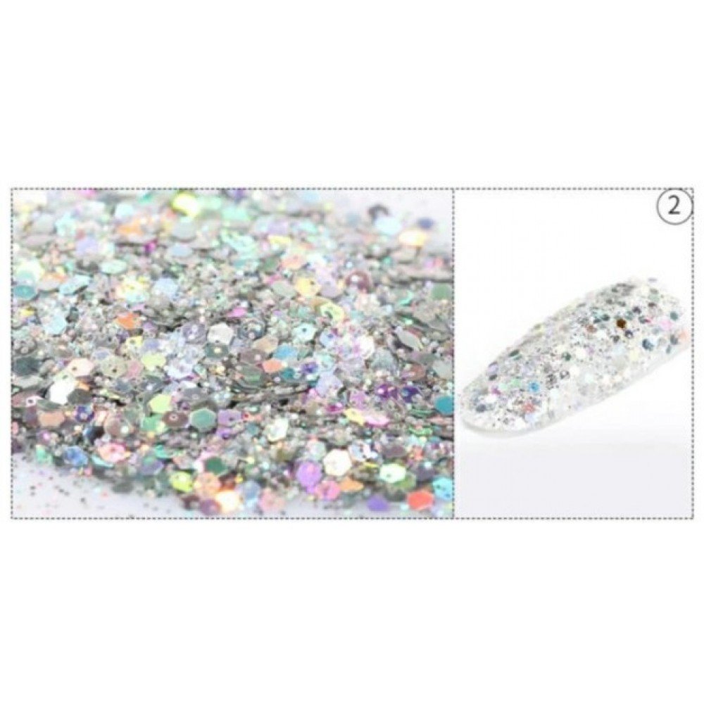 33213-1000x1000-1 Glitter Νυχιών Με Παγιέτα Hexagon Sequins #2 - Image 1