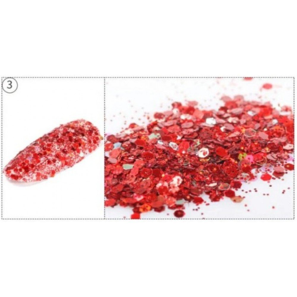 33214-1000x1000-1 Glitter Νυχιών Με Παγιέτα Hexagon Sequins #3 - Image 1