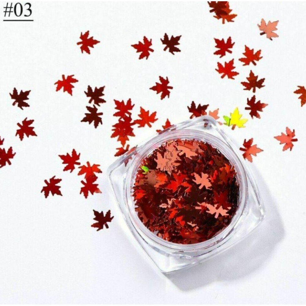 33254-1000x1000-1 Διακοσμητικά Νυχιών Autumn Leaf #3 Deep Red - Image 1
