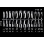 Soft Gel Tips Coffin (Ballerina) BS08 240Pcs ~