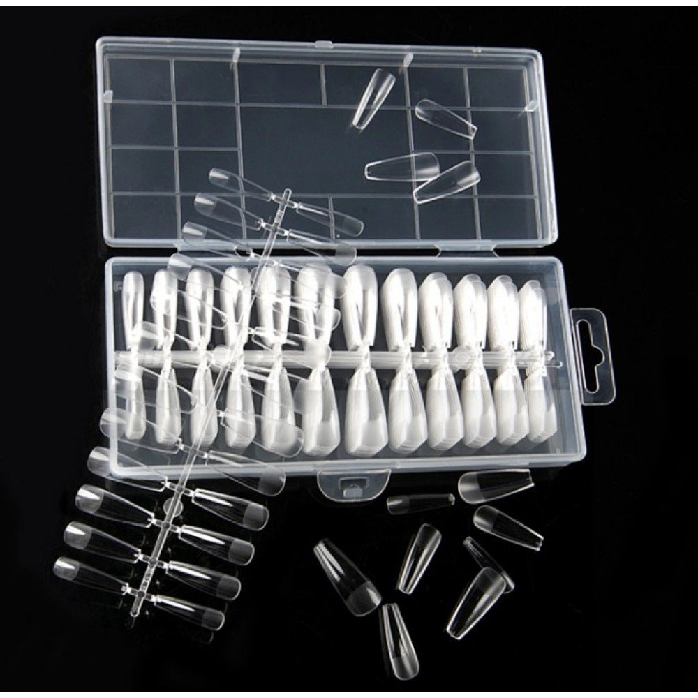 33338-1000x1000-1 Soft Gel Tips Long Pearl (240Pcs/Box) BS06 ~ - Image 1
