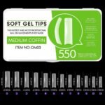 Soft Gel Tips Medium Coffin OM03 550Pcs ~