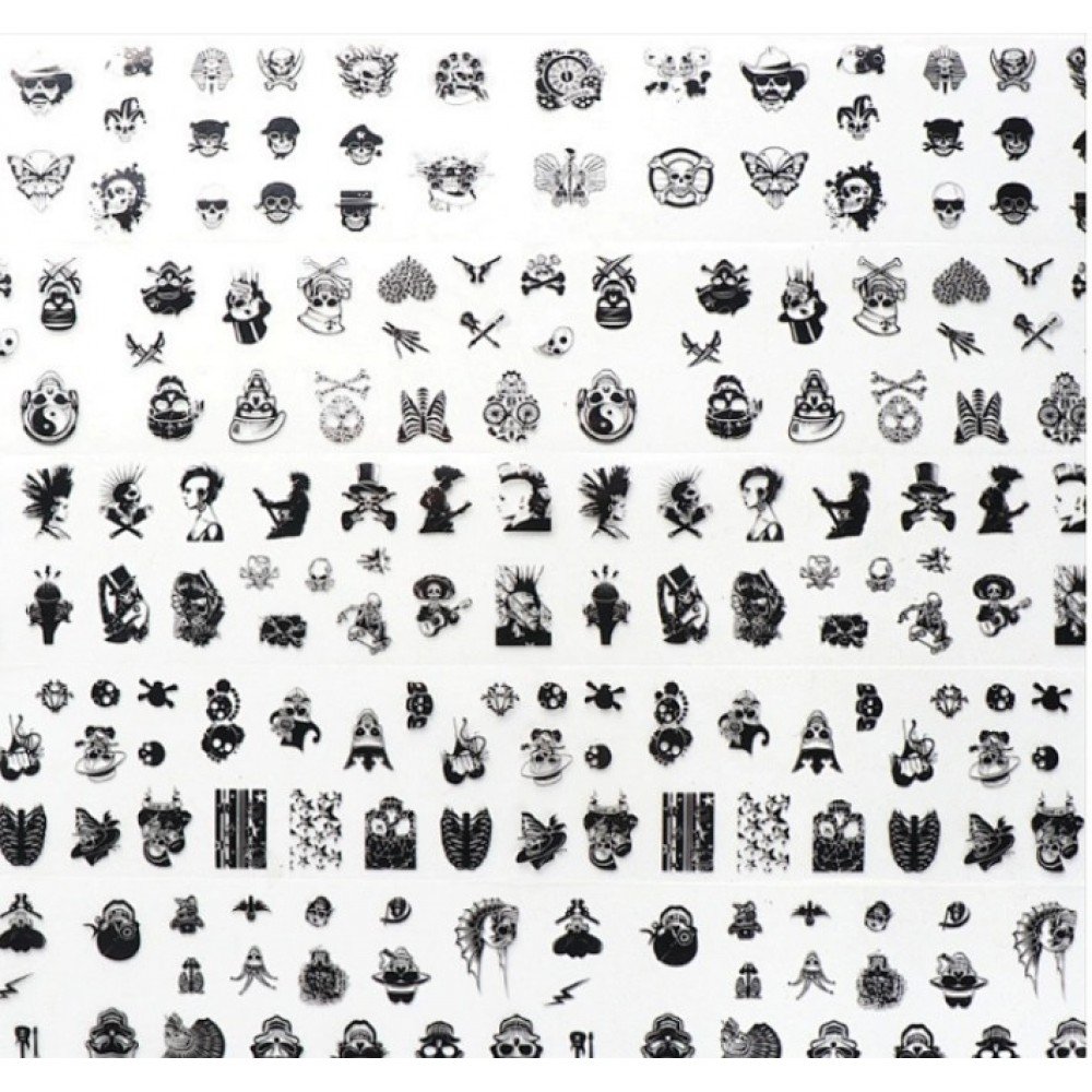 33416-3-1000x1000-1 Nail Foil Skull - Image 1