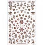 Αυτοκόλλητα Νυχιών Rose Gold Christmas STZ-G055
