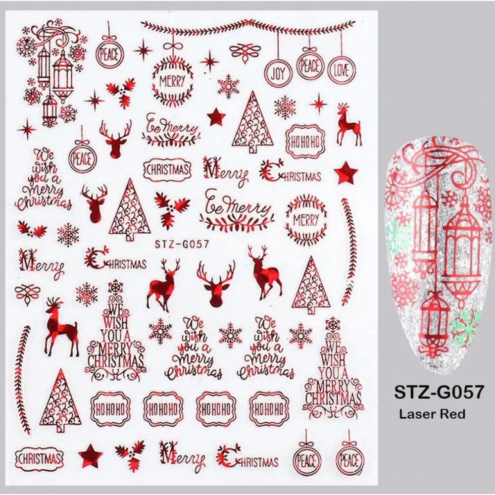 33614-1000x1000-1 Αυτοκόλλητα Νυχιών Rose Gold Christmas STZ-G057 - Image 1