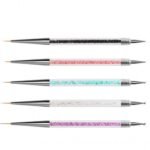 Σετ 5 Διπλών Πινέλων Nail Art Με Dot ~