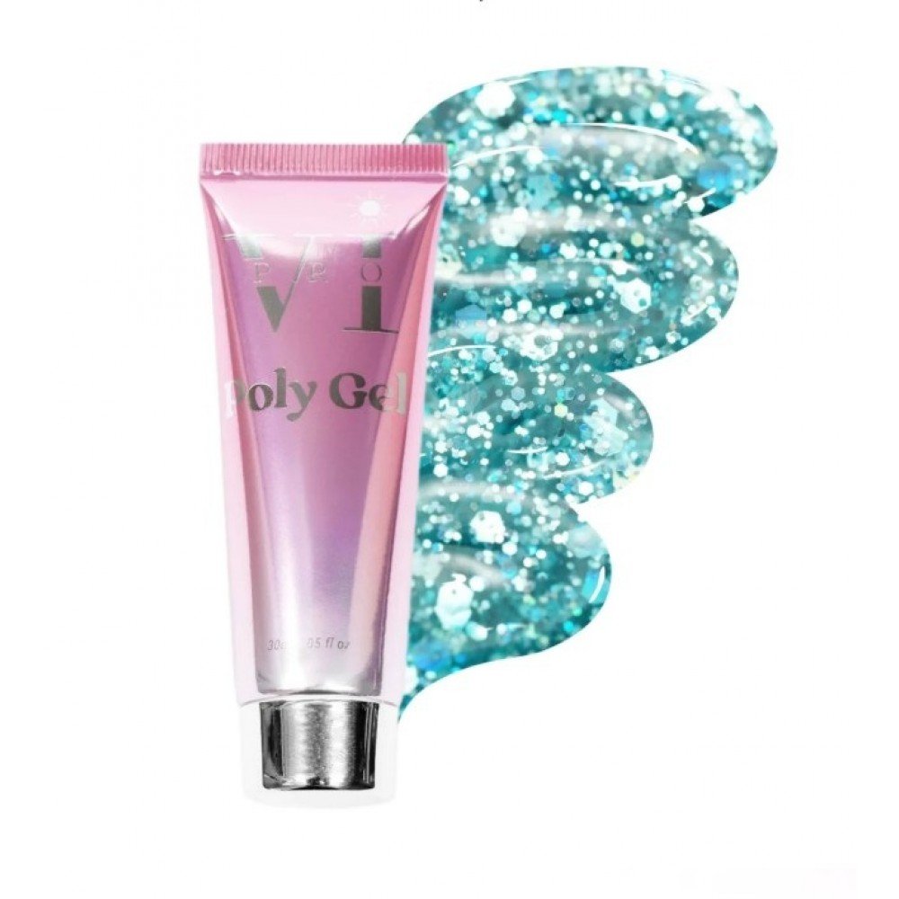 34354-1000x1000-1 Beauty Vi Glitter Poly Gel Marine 30Gr Hema Free - Image 1
