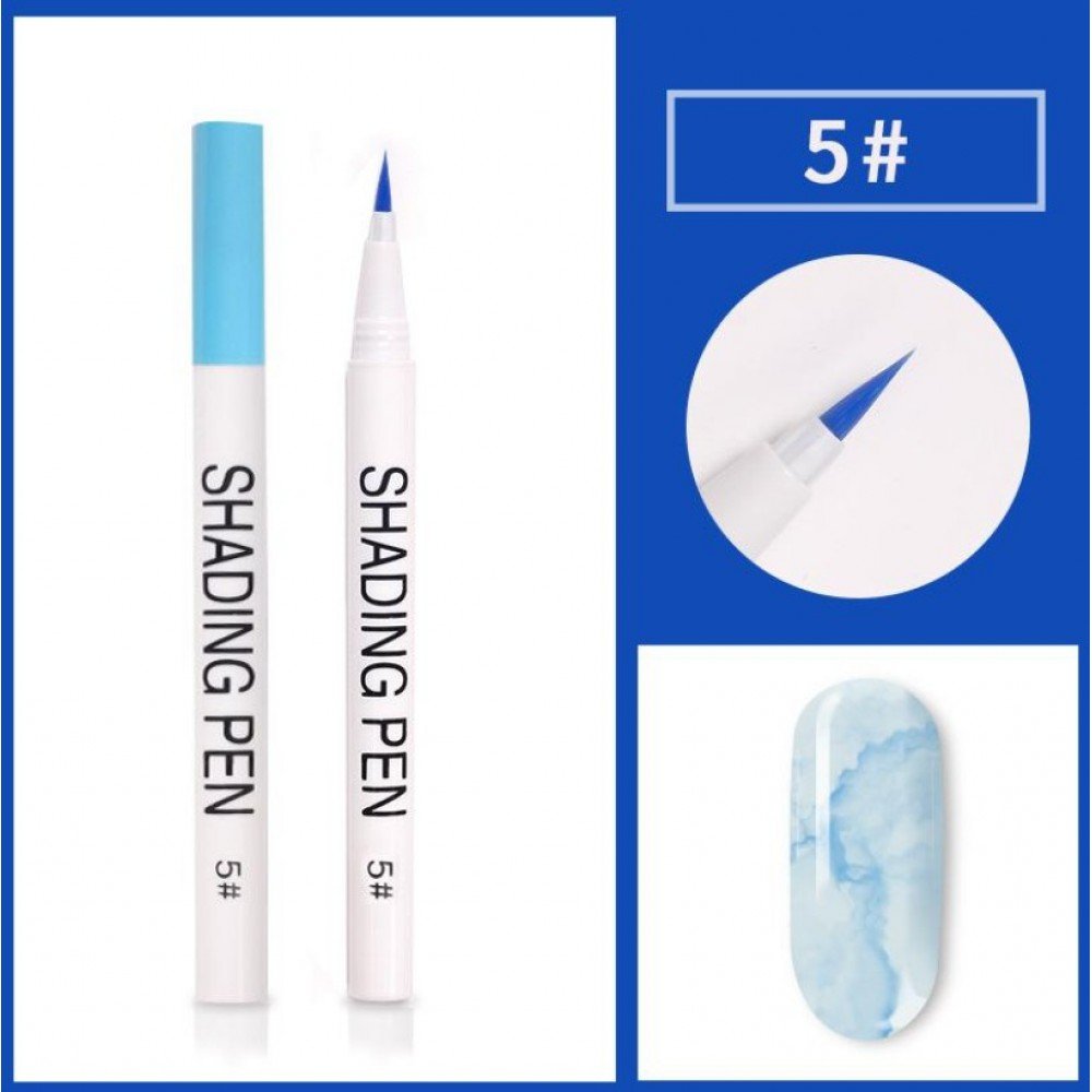 34551-1000x1000-1 Nail Art Blossom Pen #5 Blue - Image 1