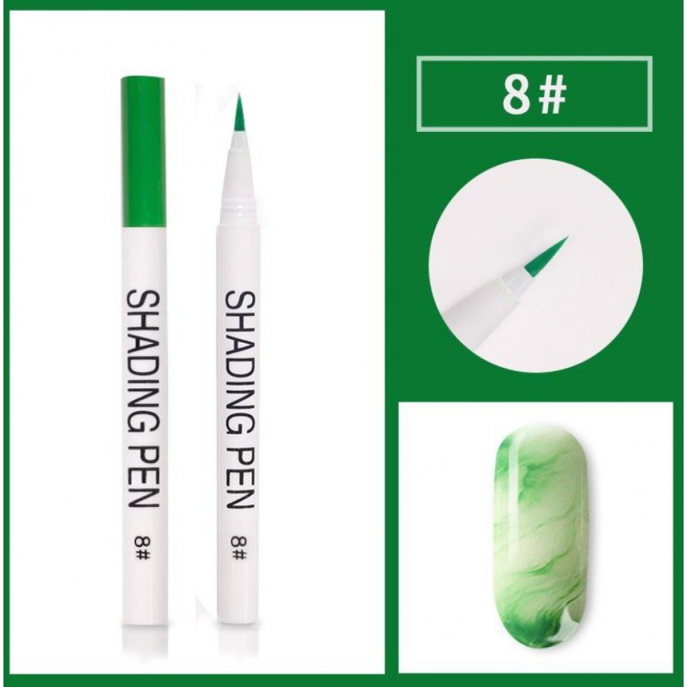34554-1000x1000-1 Nail Art Blossom Pen #8 Green - Image 1