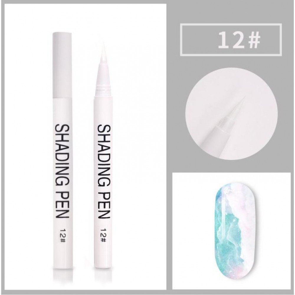 34558-1000x1000-1 Nail Art Blossom Pen #12 White - Image 1