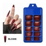 Χρωματιστά Tips Νυχιών Coffin (Ballerina ) 100Pcs BLC008 ~
