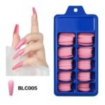Χρωματιστά Tips Νυχιών Coffin (Ballerina ) 100Pcs BLC005 ~