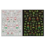 Αυτοκόλλητα Νυχιών Christmas Glow In The Dark  CY-023