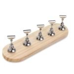 Tip Display Wooden Oval Silver D ~