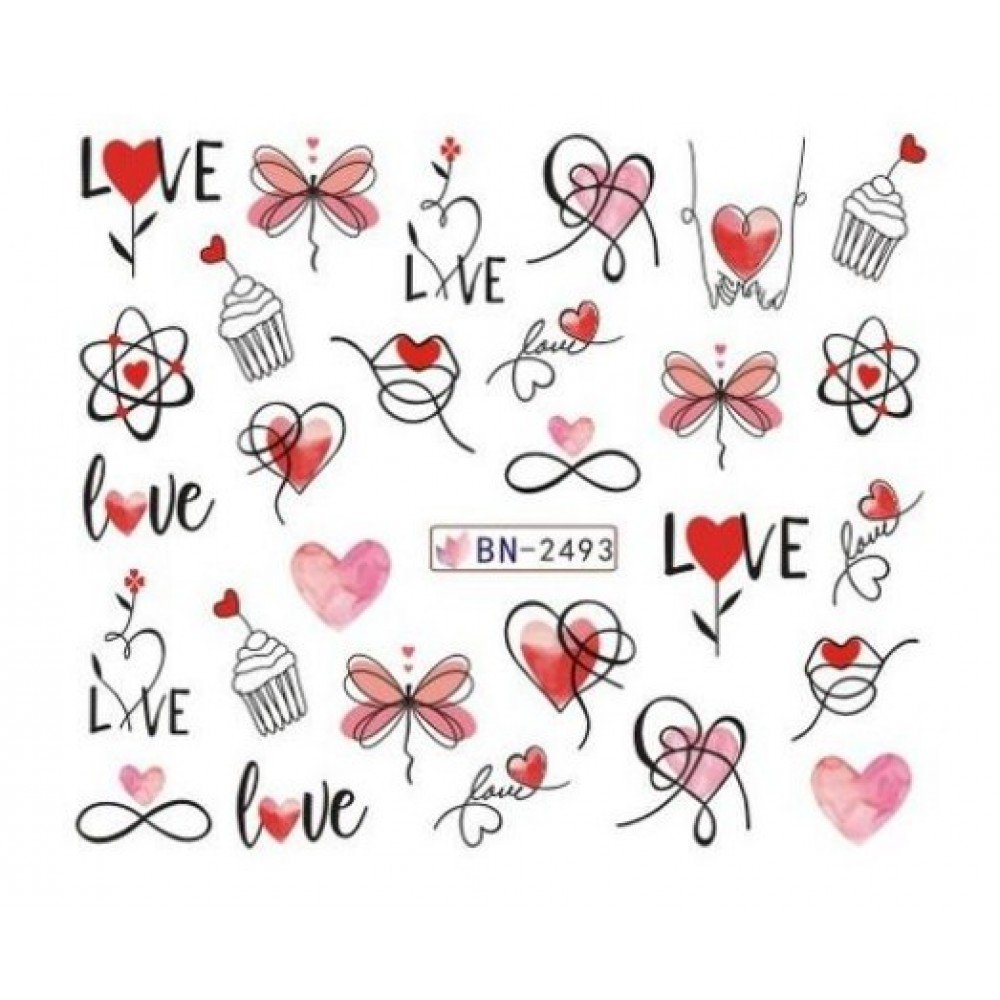 34898-1000x1000-1 Αυτοκόλλητα Νυχιών Valentine's Day BN-2493 - Image 1