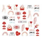 Αυτοκόλλητα Νυχιών Valentine's Day BN-2496